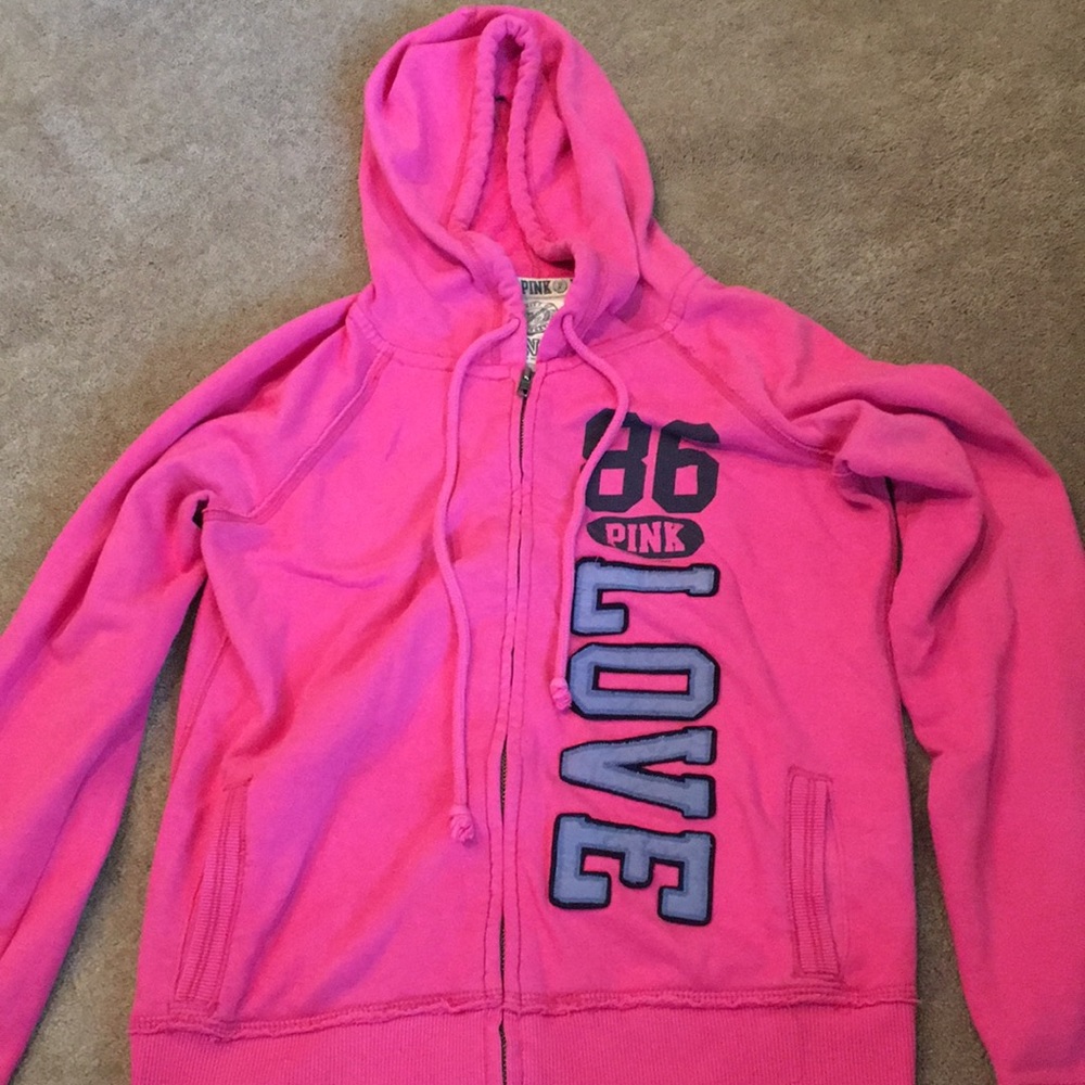 PINK zip up hoodie
